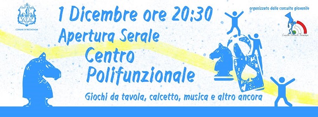 consulta giovanile Trecastagni comune notizie info eventi inverno natale 2016 1 dicembre apertura centro polifunzionale